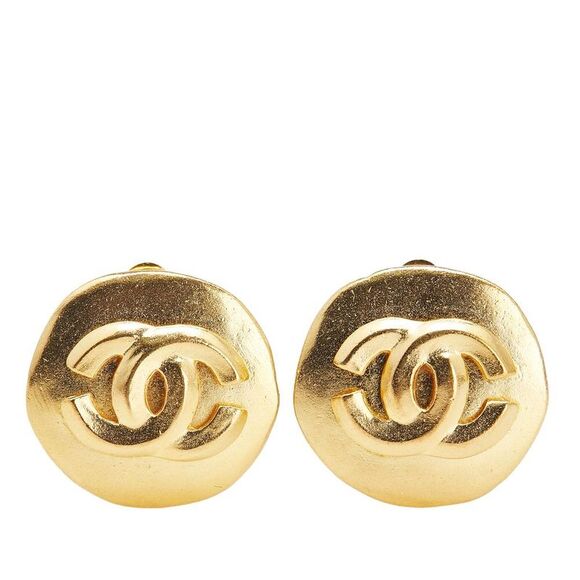 Pre Loved chanel Women Gold Earrings - Picture 1 of 4